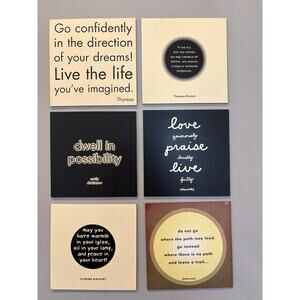 Quotable magnets Refrigerator magnets Thoreau Edison Porter Dickinson Emerson